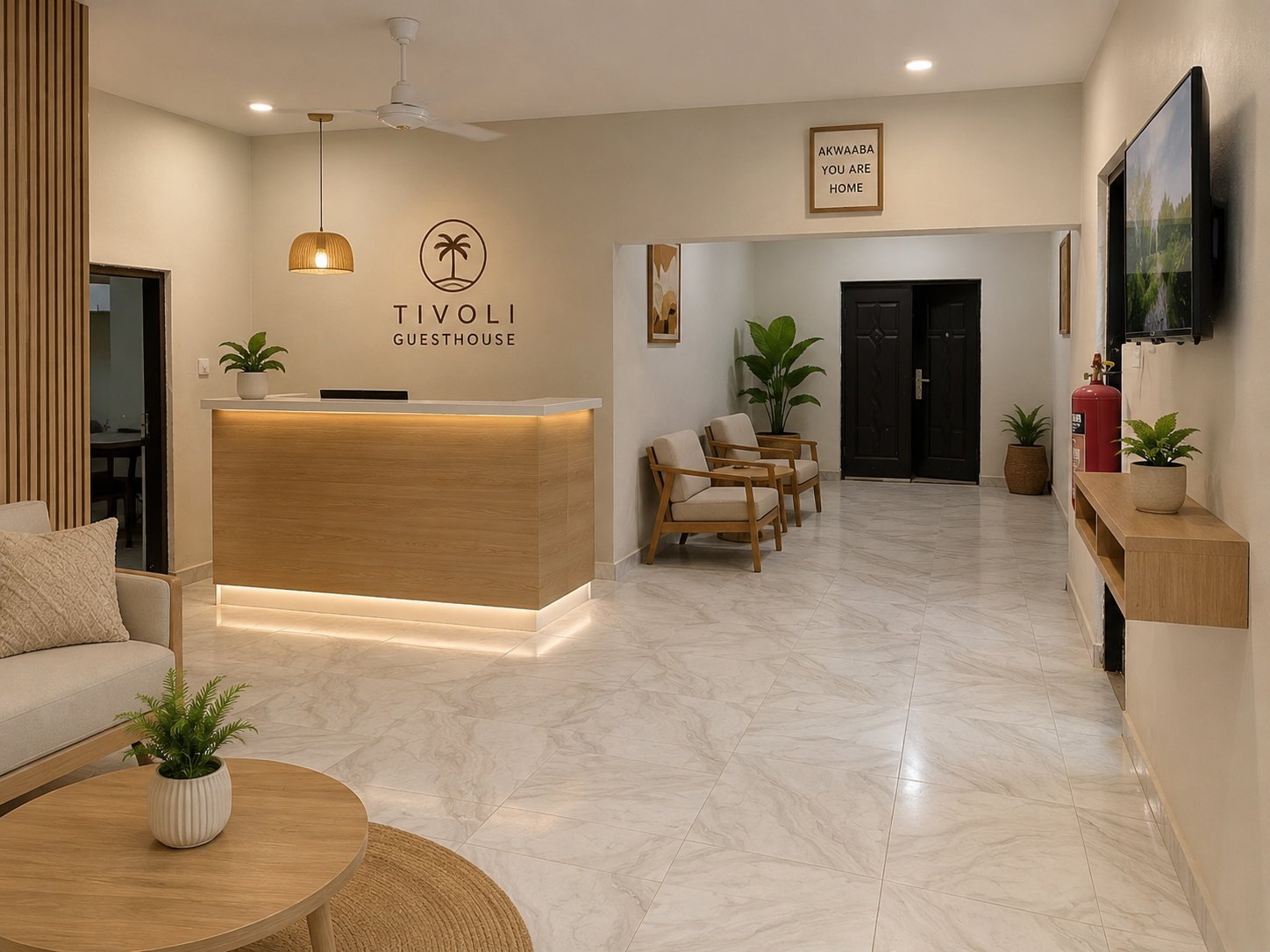 Front exterior of Tivoli Guesthouse